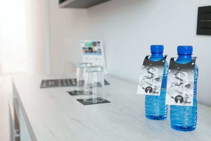Botellas de agua, Soho Boutique Hotels